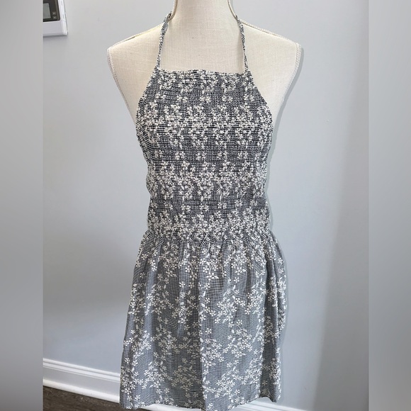 Gingham & floral Zara halter dress - Picture 4 of 12